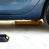Key Lock Folding Parking Post 75 cm, Lockable Parking Barrier