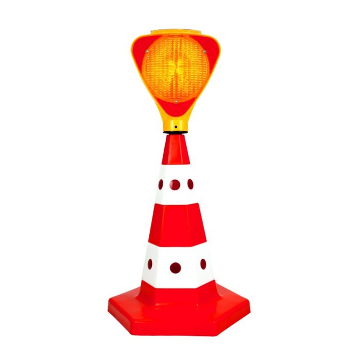 Classic Traffic Cone with Cat’s Eye 50 cm