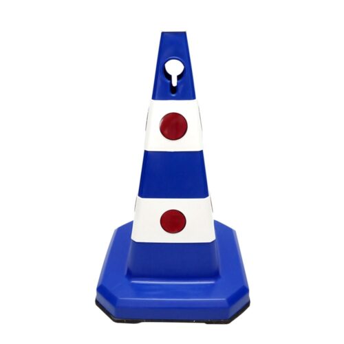 Ultra Traffic Cone With Cat’s Eyes and Weighted Base 60 cm – Blue