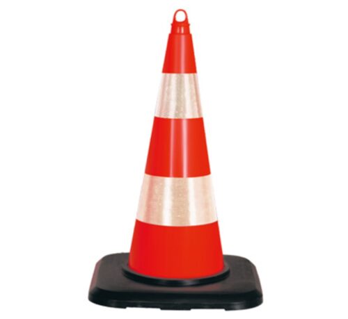 PVC Traffic Cone With Double Reflective Collar and Weighted Base 75 cm