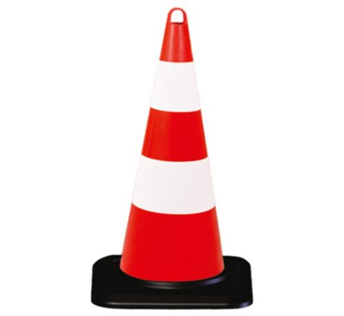 Eco Traffic Cone With Reflective Collar and Weighted Base 75 cm