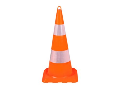 PVC Traffic Cone with 2 Reflective Collars 75 cm ECO