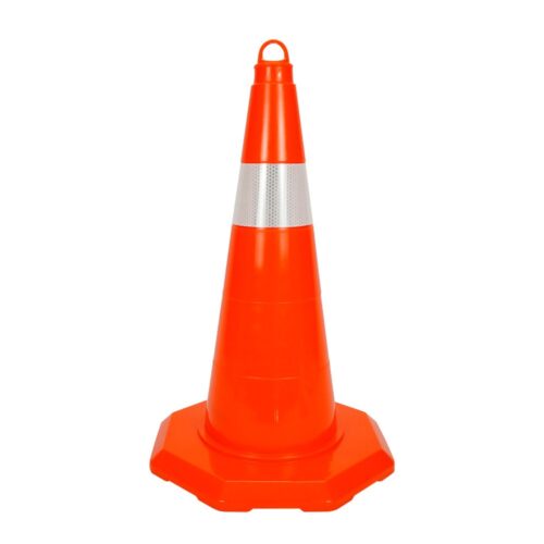 PVC Traffic Cone with Reflective Collar 52 cm