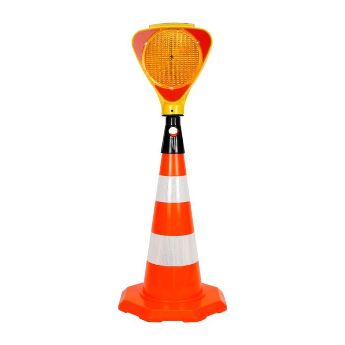 PVC Traffic Cone with 2 Reflective Collars 52 cm