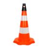 PVC Traffic Cone with 2 Reflective Collars 52 cm