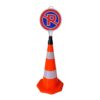 PVC Traffic Cone with 2 Reflective Collars 70 cm