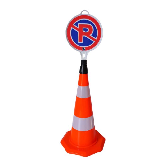 PVC Traffic Cone with 2 Reflective Collars 70 cm