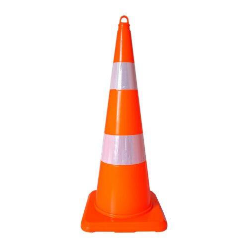 PVC Traffic Cone With Double Reflective Collar 90 cm