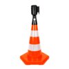 PVC Traffic Cone with Reflective Collar and Hexagonal Base 50 cm