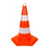 PVC Traffic Cone with Reflective Collar and Hexagonal Base 50 cm