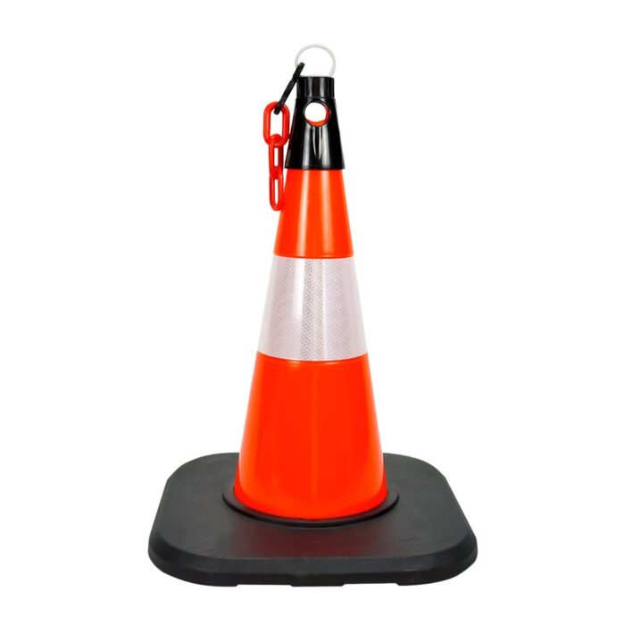 PVC Traffic Cone with Reflective Collar and Weighted Base 50 cm