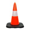 PVC Traffic Cone with Reflective Collar and Weighted Base 50 cm