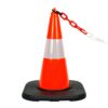 PVC Traffic Cone with Reflective Collar and Weighted Base 50 cm