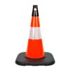 PVC Traffic Cone with Reflective Collar and Weighted Base 50 cm