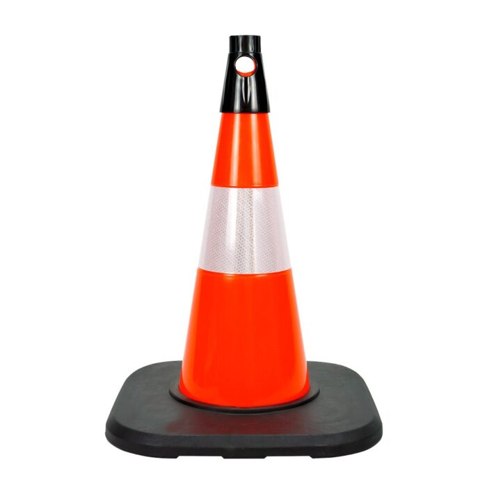 PVC Traffic Cone with Reflective Collar and Weighted Base 50 cm
