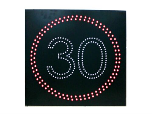 AC Powered LED Speed Limit Sign 60 x 60 cm
