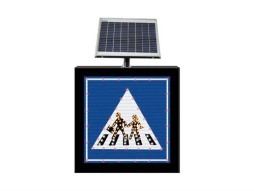 Solar Powered School Crossing Sign
