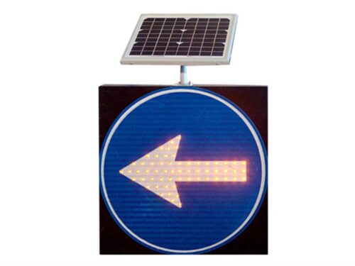 Solar Left Only - Right Only Sign (60 x 60 x 8 cm)