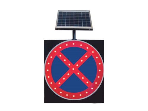 Solar Powered "No Parking" Sign (60 x 60 cm)