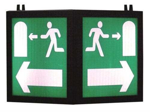 LED Illuminated Fire Exit Tunnel Sign