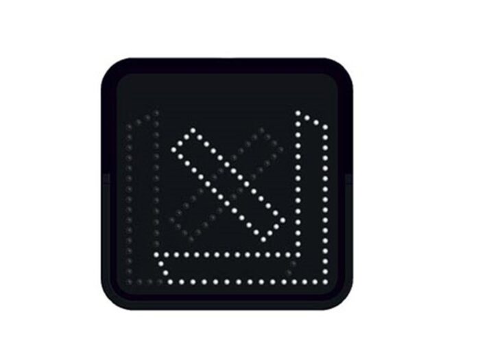 AC Powered LED Keep Right/ Left Sign (60 x 60 cm)