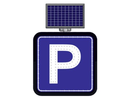 Solar Powered Parking Sign (60 x 60 cm)