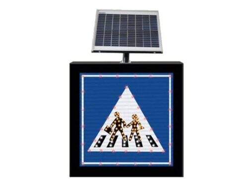 Solar Powered School Crossing Sign B 14-b (65 x 65 x 10 cm)
