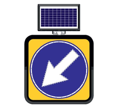 Solar “Keep Left” Sign 60 x 60 cm