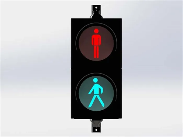 A-Series Power LED Pedestrian Traffic Light-20 cm