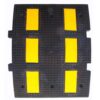 Rubber Speed Bump with 6 Reflective Stripes 500 x 600 x 45 mm