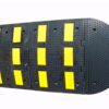 Rubber Speed Bump with 6 Reflective Stripes 500 x 600 x 45 mm