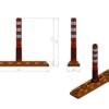 Plastic Road Separator with Delineator