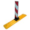 Road Separator with Direction or Parking Warning Sign