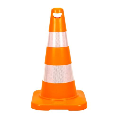 traffic cone with double reflective