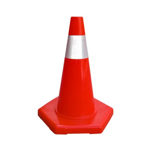 PVC Traffic Cone With Double Reflective Collar 50 cm