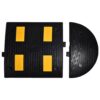 Rubber Speed Bump 50 x 40 x 4 cm with Reflectives -2