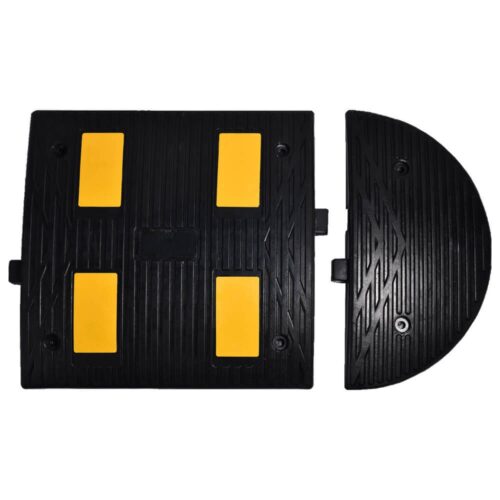 Rubber Speed Bump 50 x 40 x 4 cm with Reflectives -2