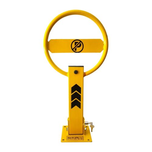 Foldable Heavy Duty Parking Post with Padlock