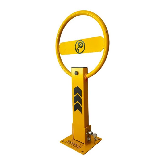 Foldable Heavy Duty Parking Post with Padlock