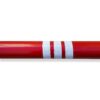 Red Steel Car Stopper with Polycarbonate Base