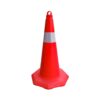 TPE Traffic Cone With Hexagonal Base 50 cm