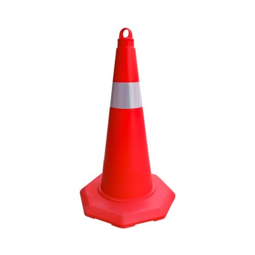 TPE Traffic Cone With Hexagonal Base 50 cm