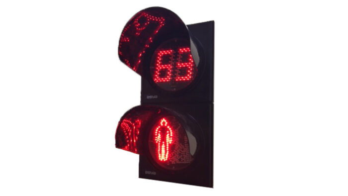 Animated Pedestrian Countdown Traffic Light